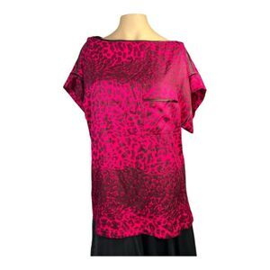 Marc by Marc Jacobs Silk Animal Print Blouse – Size Large